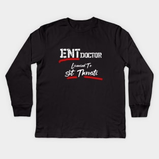 Heartbeat ENT Doctor Kids Long Sleeve T-Shirt